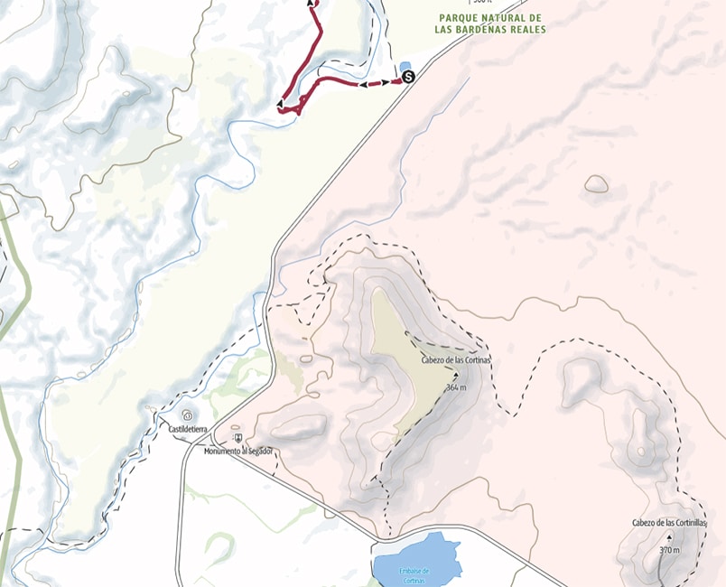 Départ randonnée Castillo de Penaflor